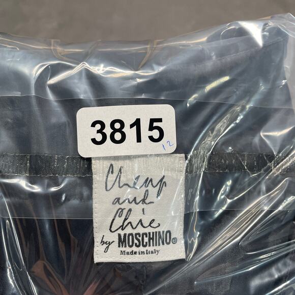 Moschino Cheap and Chic Dress Women XS Small Dark Blue Wool Blend Career Classic - Picture 13 of 15